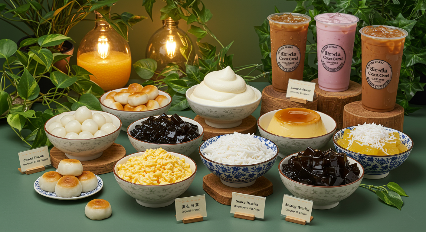 Khám phá 10 loại topping trà sữa lạ, mang đến trải nghiệm độc đáo và hấp dẫn cho thực khách.