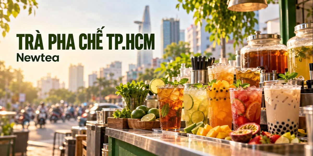 Trà pha chế TP.HCM Quầy trà pha chế TP.HCM với trà Newtea