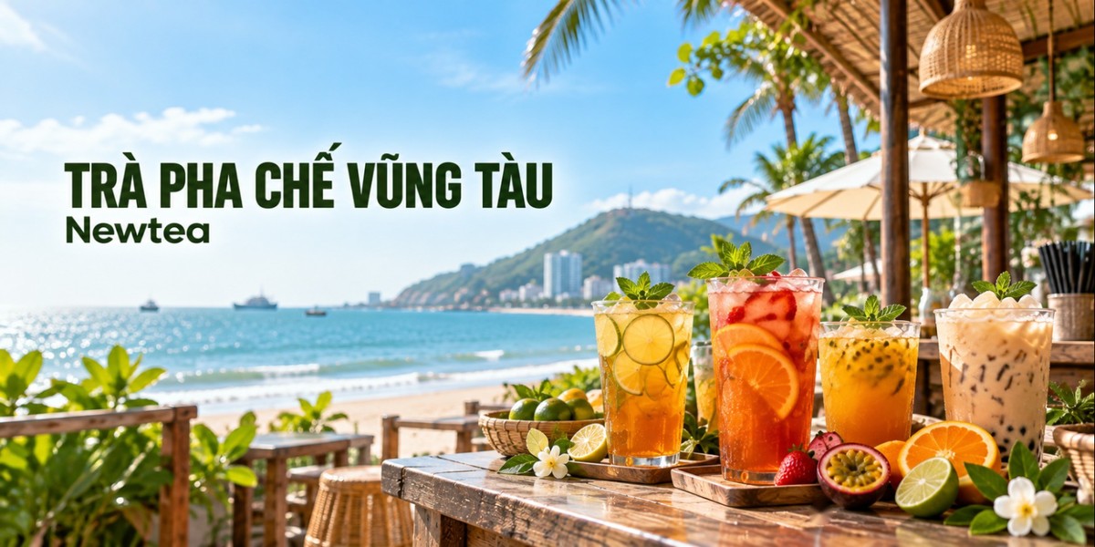 Quầy trà pha chế Vũng Tàu với trà Newtea