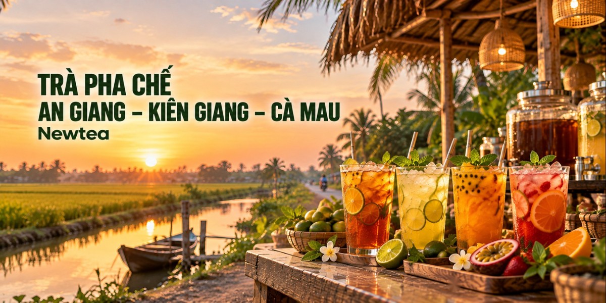 Trà pha chế An Giang, Kiên Giang, Cà Mau Quầy trà pha chế An Giang, Kiên Giang, Cà Mau với trà Newtea