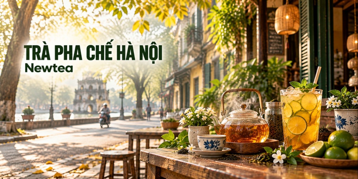 Trà pha chế Hà Nội Quầy trà pha chế Hà Nội với trà Newtea